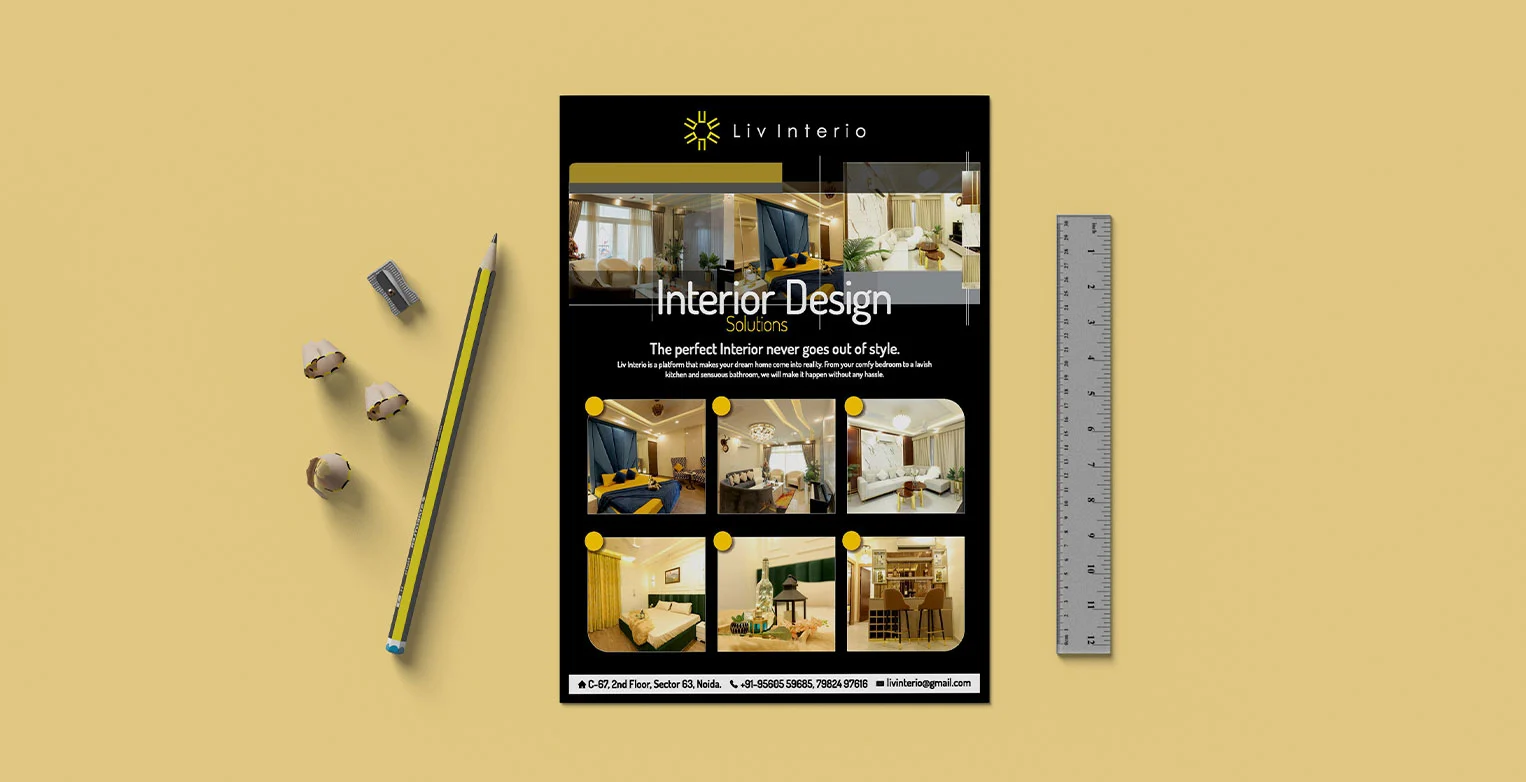 Liv Interio Flyer Leaflet Design